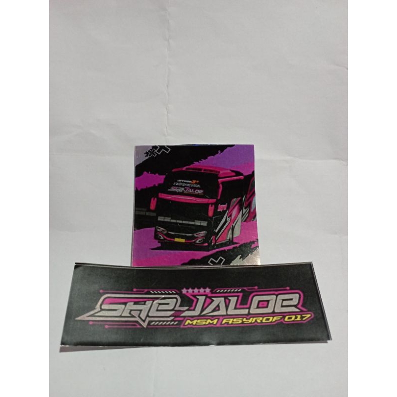 

STIKER BUS BASURI SHEJALOE PO ASYROF 5.000/2PCS ANTI AIR