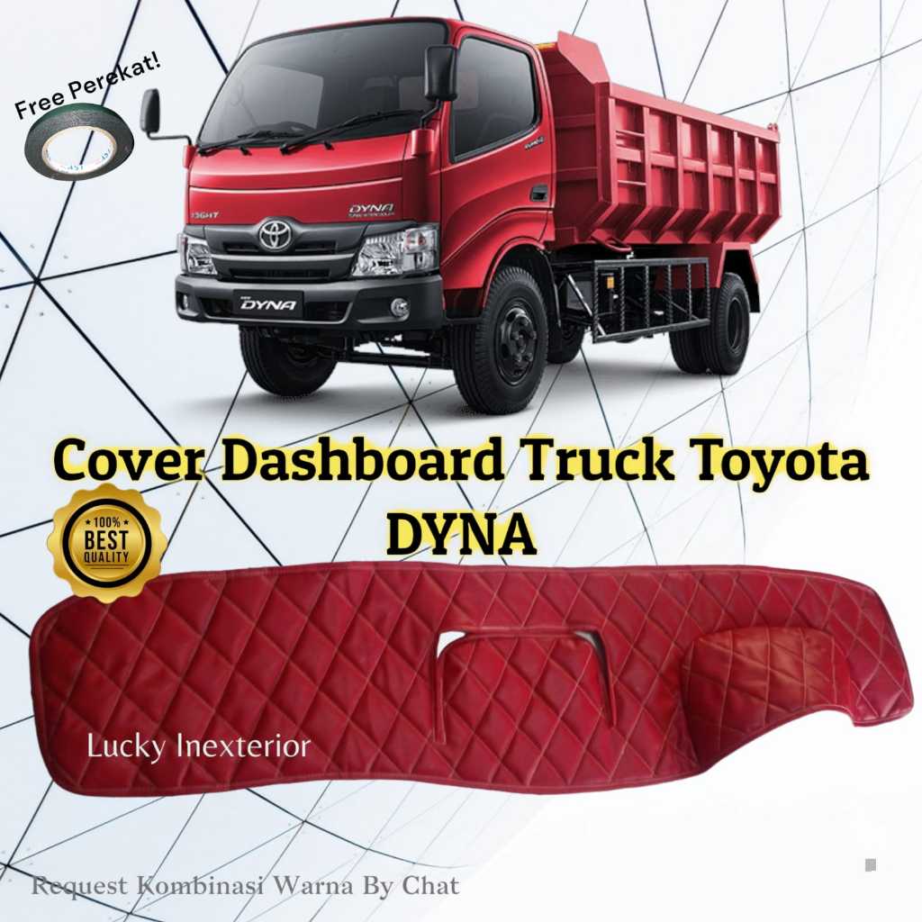 Cover Dashboard Mobil Toyota DYNA Truck Kulit Premium Alas Pelindung Dasbor Interior Aksesoris