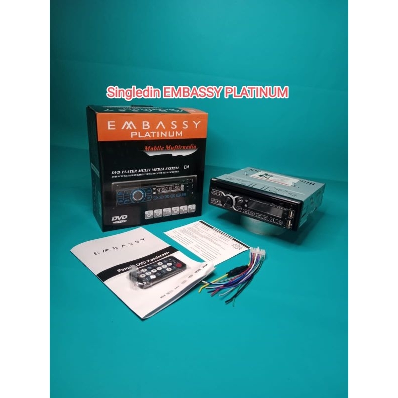 Head unit Singledin EMBASSY PLATINUM DVD Bluetooth USB Audio Mobil