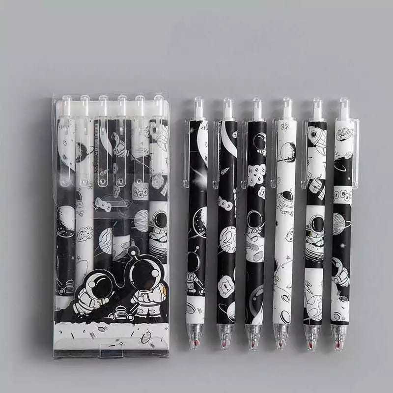 

( Wrsr27 ) PULPEN GEL MEKANIK ASTRONOT MOTIF CARTON LUCU MOTIF SAPI 1 PCS