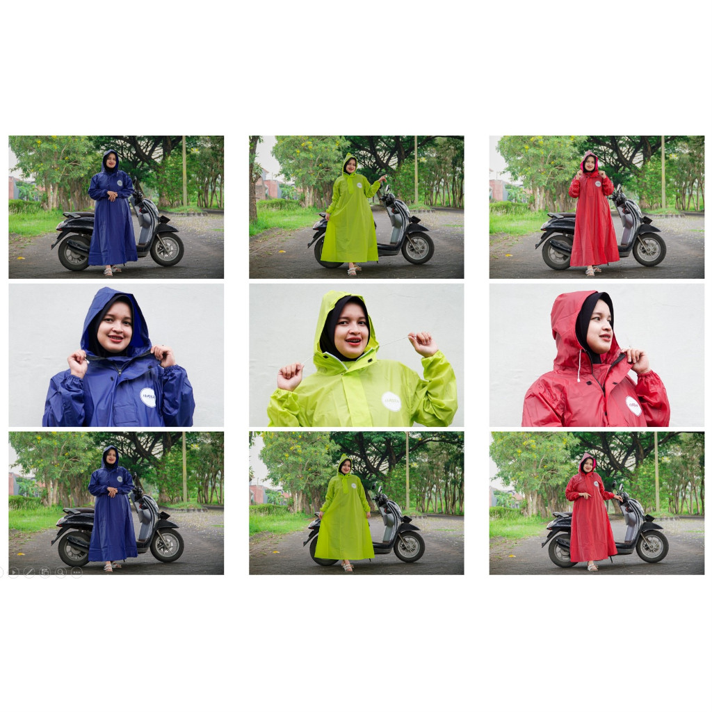 Jas hujan gamis jas ujan Muslimah / jas ujan syar'i / jas hujan gamis jumbo / jas ujan wanita