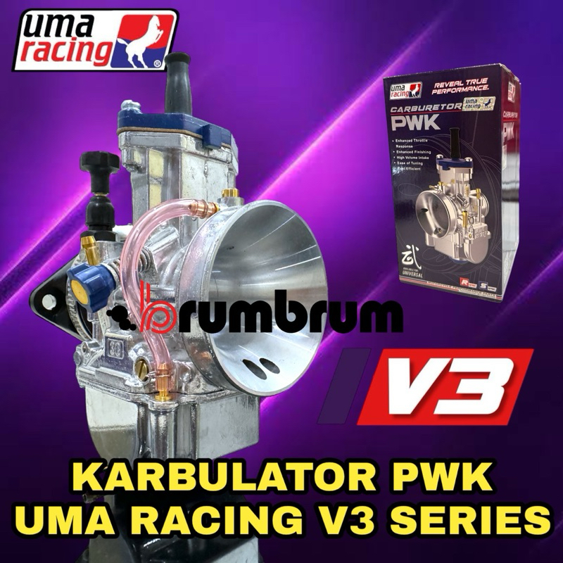KARBULATOR UMA RACING V3 SERIES PWK 24 MM , 28 MM , 30 MM , 32 MM , 34 MM , 36 MM