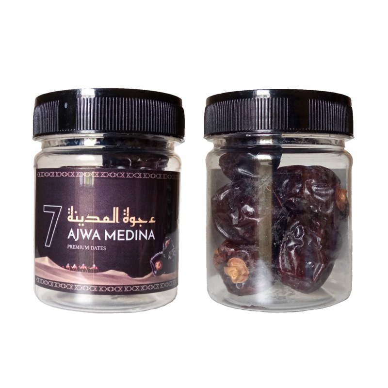 

KURMA AJWA AL MADINAH 7 BUTIR TOPLES / MADINA MEDINA MADINAH DATES KURMA NABI