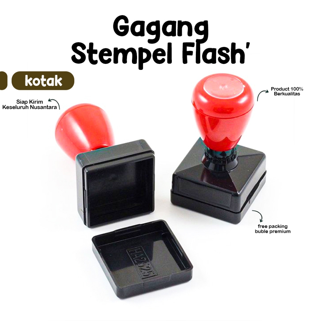 

KOTAK - GAGANG STEMPEL FLASH KOTAK 26X26 35X35 40X40