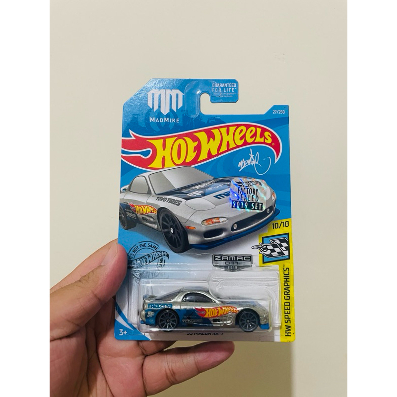 hotwheels 95 mazda rx7 zamac factory seal