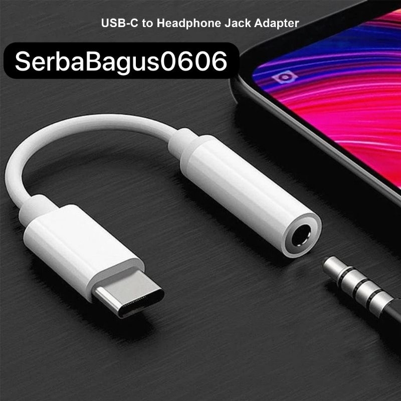 Kabel Jack Converter Headset Type C TO Jack 3.5MM - Earphone Headphone Handsfree