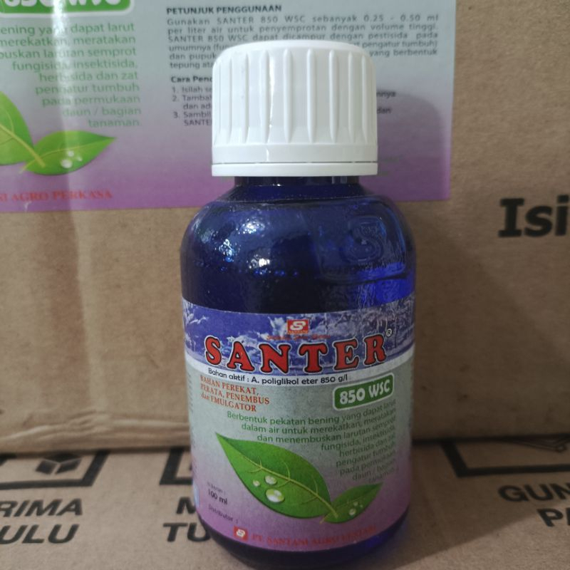 SANTER 850 WSC 100ml perekat penembus perata emulgator pestisida untuk meningkatkan kinerja insektis