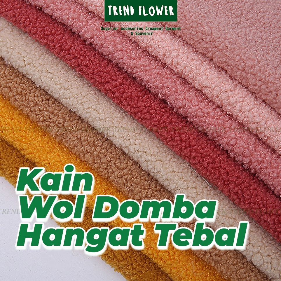 ART F92K Kain bulu domba rasfur tebal kain import hangat kain jaket