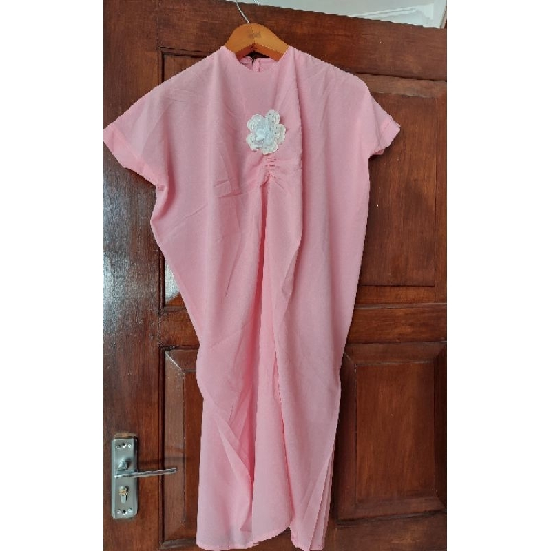 Preloved kaftan gamis anak dress baju muslim gaun unicorn rainbow biru lebaran couple ibu sarimbit b