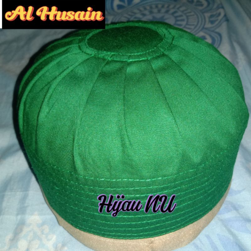 Peci kopiah kopyah anak laki laki habib syech ijazi hijau NU hitam putih polos size 1-9