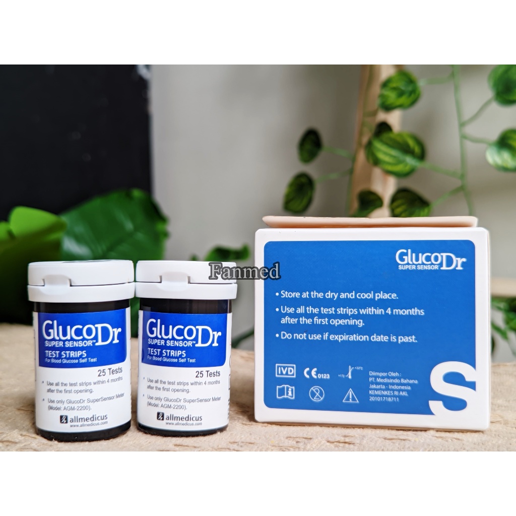 Refill Stik Stick Strip Gula Darah GlucoDr Gluco Dr Super Sensor