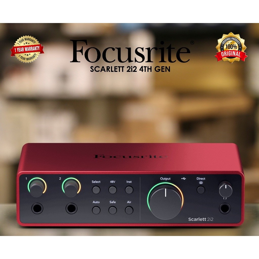 Focusrite Scarlett 2i2 4th Gen Soundcard Terbaru