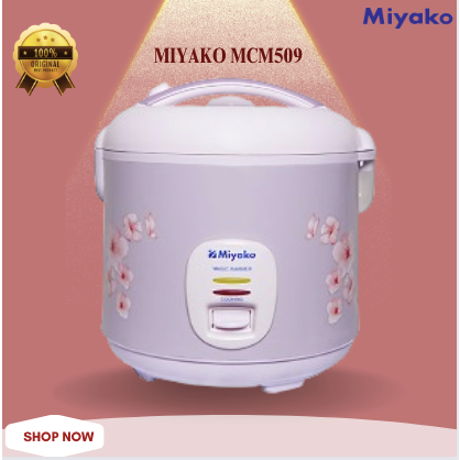 Miyako Magic Chef MCM 509 - Penanak Nasi 1.8L MCM 509 Original Bergaransi/MCM-509/MCM 509/MCM509
