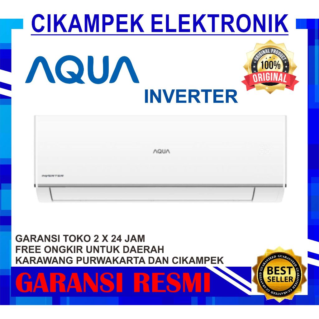 AQUA AQA-KCR9VQCL AC Split 1PK Clean Cool Inverter R32