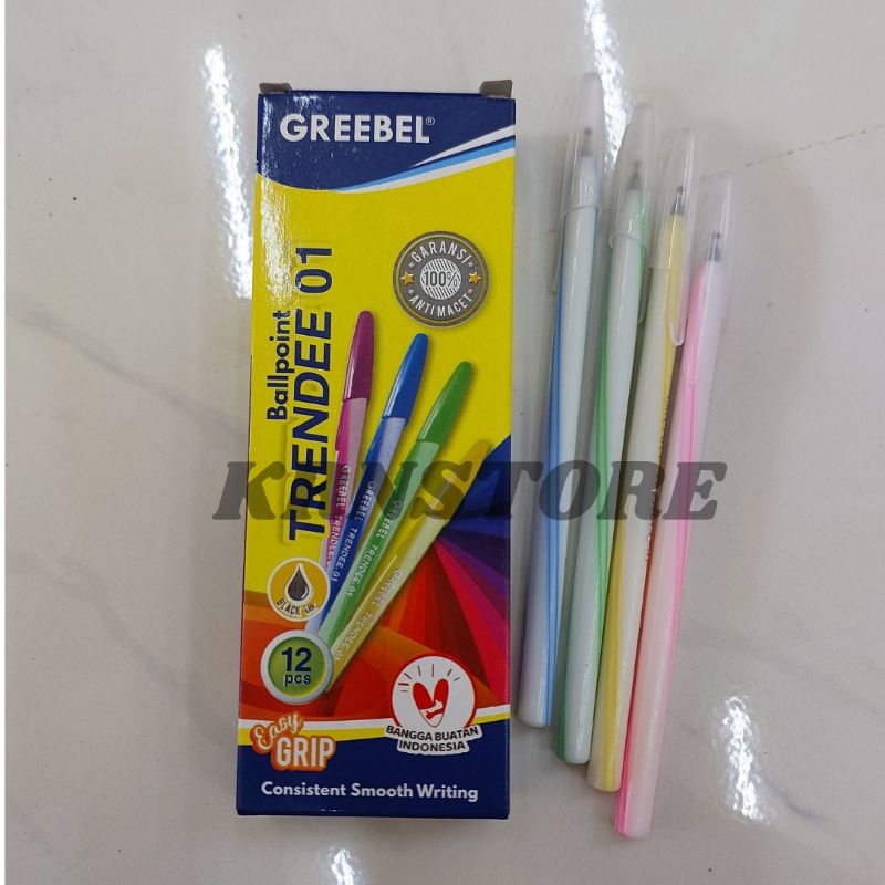 

PEN TRENDEE GREEBEL HITAM ISI 12PCS II PEN GREEBEL II KRNSTORE