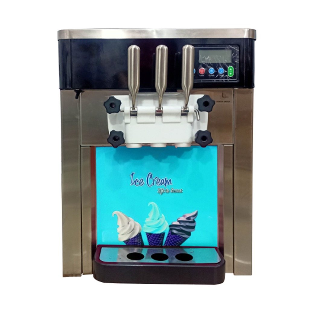 GOMESIN GPM-818T Mesin Es Krim 3 Tuas Portable - Soft Ice Cream 25L