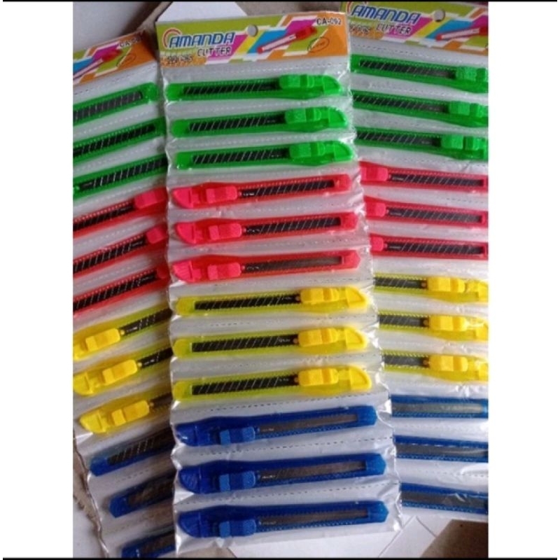 

(12pcs) Cutter transparan kecil/alat potong/cutter smal