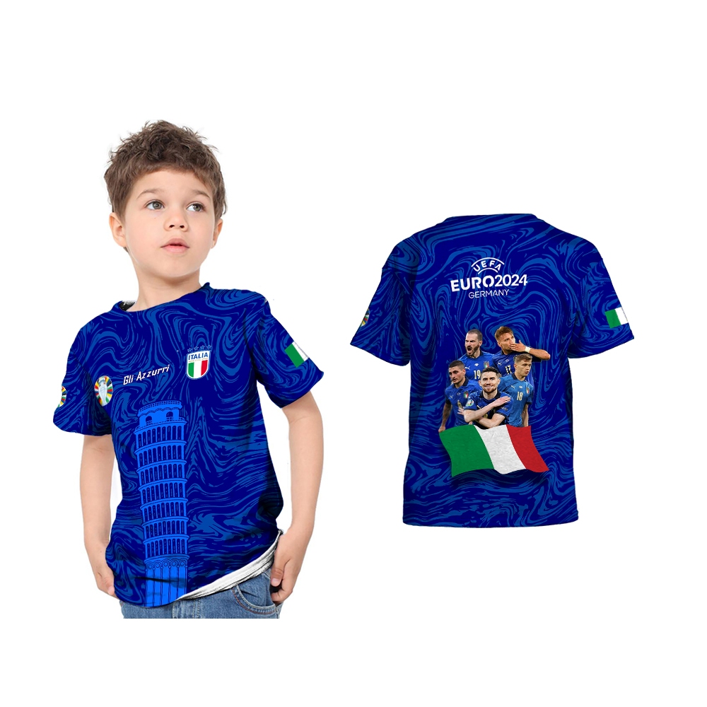 Kidsplay - Baju Anak Kaos Jersey Euro All Player Edition Italy Italia 2024 EUFA Germany German Piala