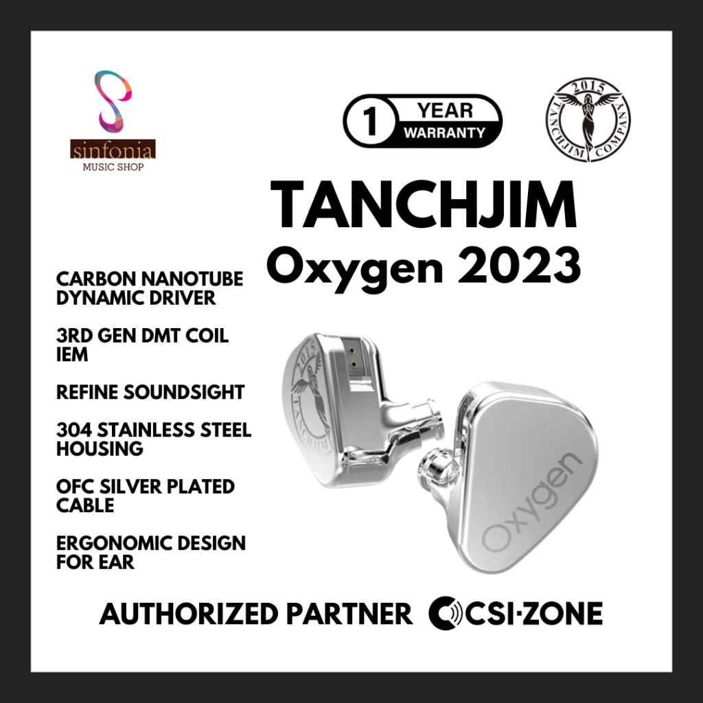 Tanchjim Oxygen 2023 New Version Dynamic Driver In Ear Earphone