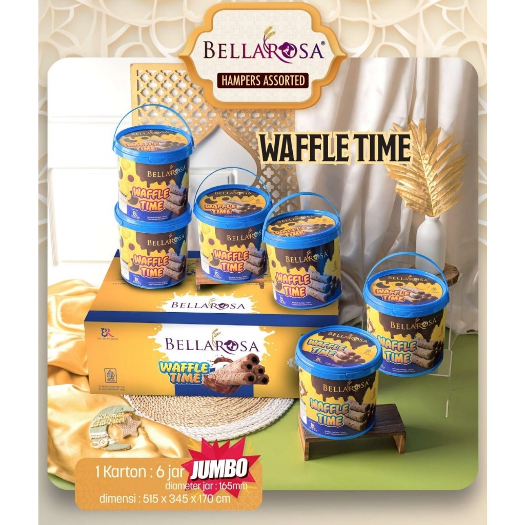 

BELLAROSA WAFFLE TIME ISI 1 JAR KUE KERING DAN WAFFLE LEBARAN IDUL FITRI