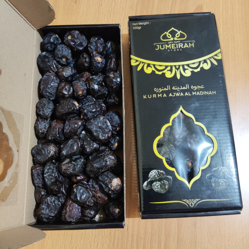 

Kurma Ajwa 500gr / Kurma Nabi Asli Madinah