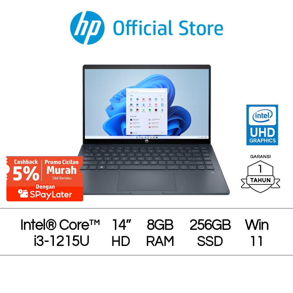 Spaylater 0% - Laptop HP 240 G9 Core i3 8GB RAM 256GB SSD UHD W11 14 Inch Intel Garansi 1 Tahun / 240 G8 / Promo Murah Gratis Ongkir Official Non Second