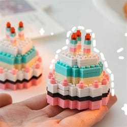 LEGO KUE ULANG TAHUN mainan blok balok susun cake kue ulang tahun lego kue tart valentine day mainan