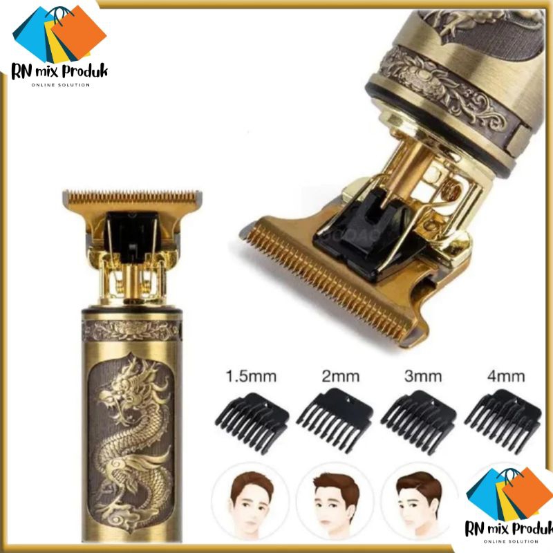 Alat Cukur Jenggot/Mesin Cukur Rambut Listrik/USB Rechargeable Razor/naga T9 Vintage Alat Cukur