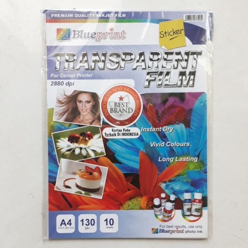 

KERTAS STICKER TRANSPARANT TFSA4130 BLUEPRINT