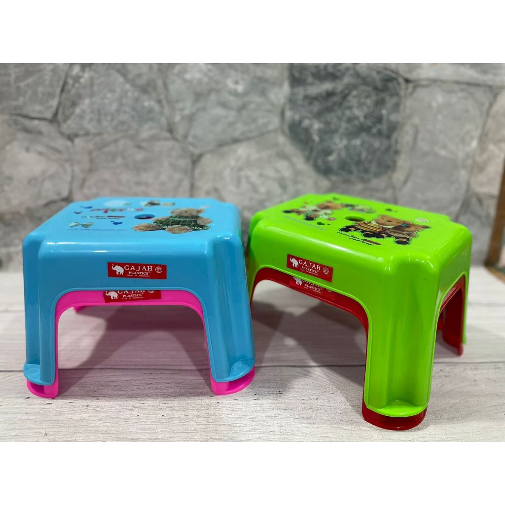 Kursi Anak / Kursi Jongkok Cuci / Kursi Serbaguna Gajah 3 Ukuran S,M,L