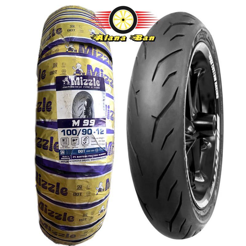 Ban Motor Scoppy Mizzle 100/90 ring 12 Tubeless M99