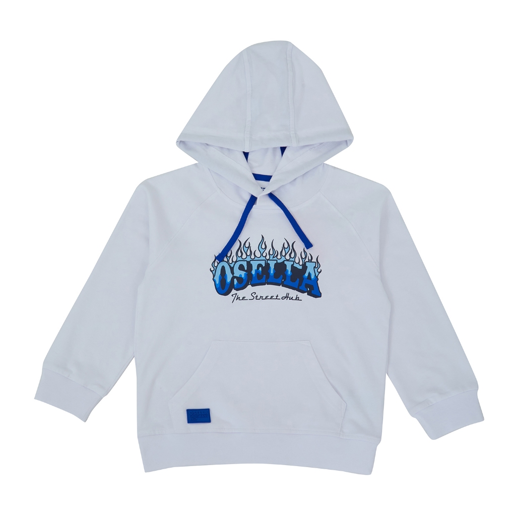 Osella Kids Street Collection Hoodie In White 2211400101 | Hoodie Anak Laki-Laki
