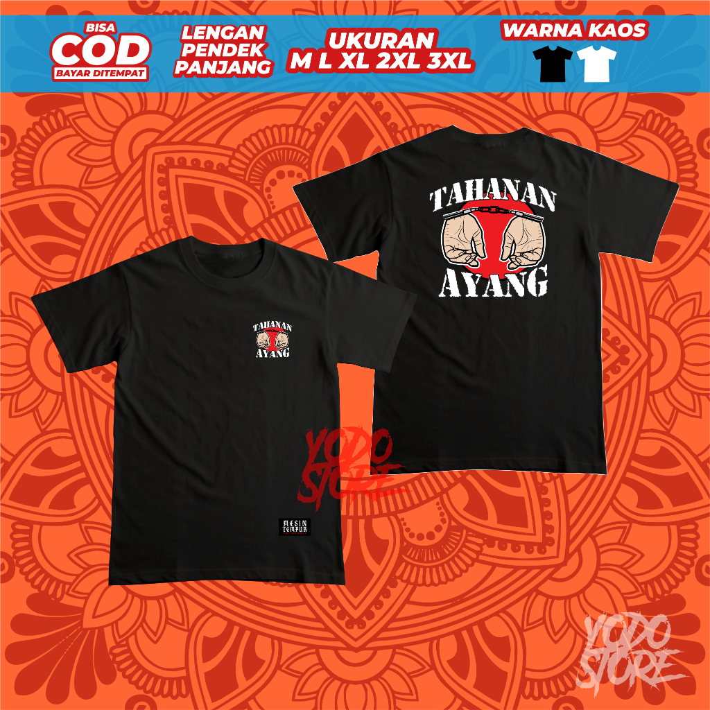 kaos pria distro baju tshirt tahanan ayang baju distro tshirt murah