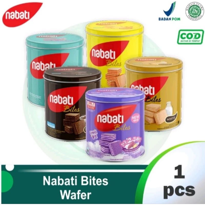 

NABATI BITES Kaleng All Varian Biskuit Wafer 287 gr