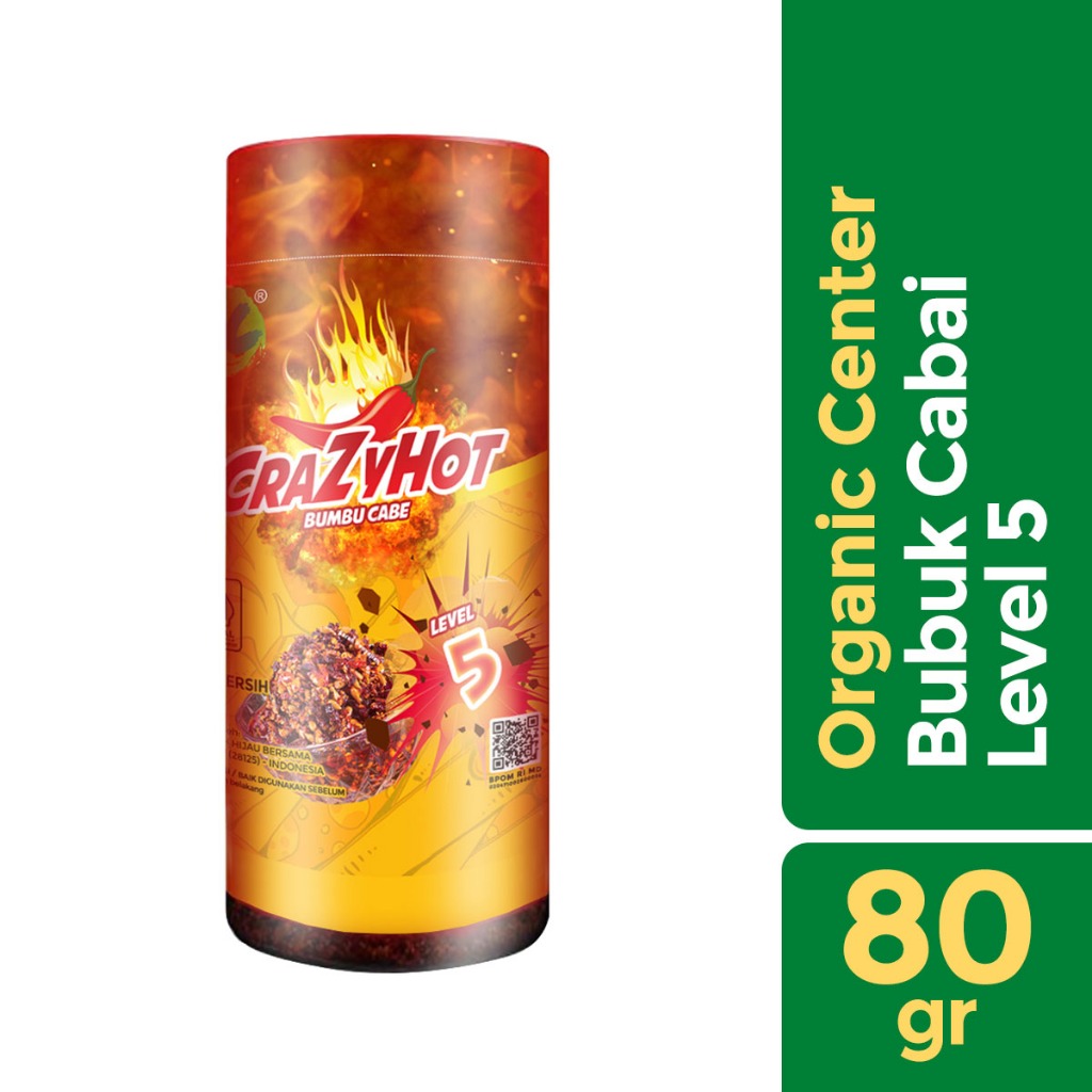 

Organic Center - Crazy Hot Level 5 Chili Powder Botol