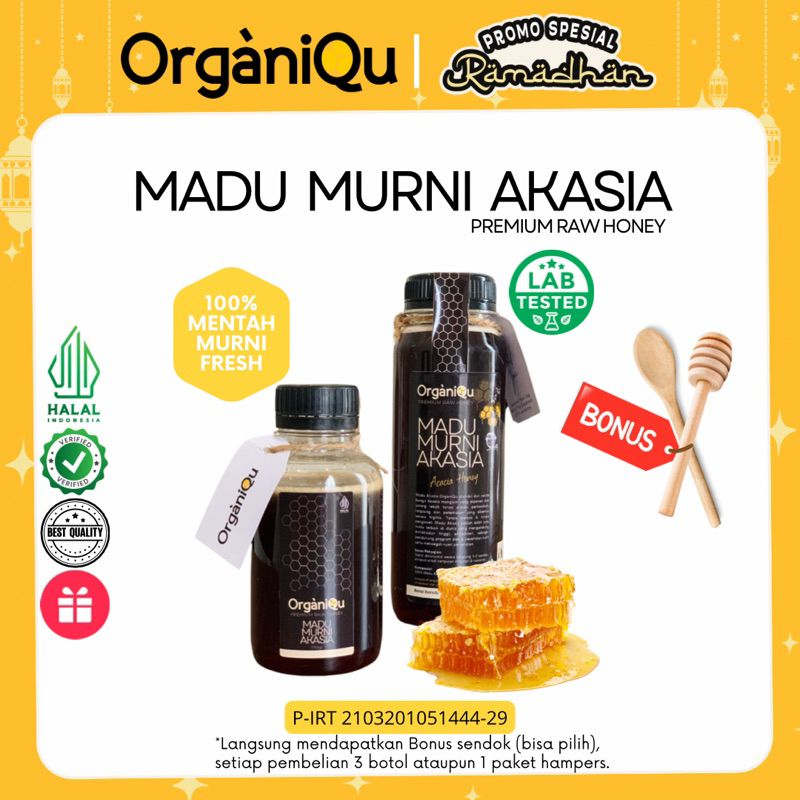 

Nafariz724 [Organiqu 170 G] Premium Raw Honey . Madu Murni 170 Gr Multiflora Pure , Mint , Akasia ,