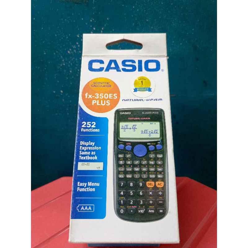 

KALKULATOR CASIO FX 350ES PLUS/SCENTIFIC CALCULATOR CASIO FX 350ES PLUS/ORIGINAL