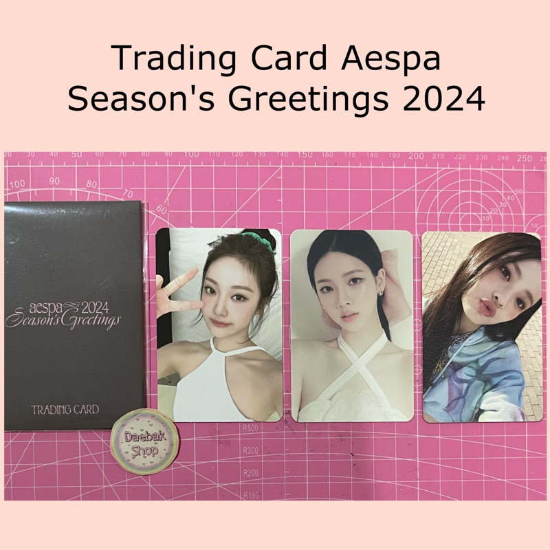 Photocard Trading Card Ningning Karina Seasons greetings Aespa 2024 pc Season Greeting Official Hann