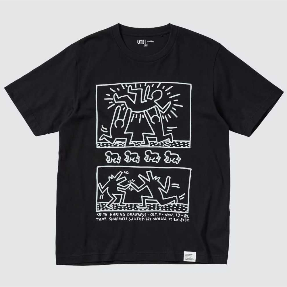 T Shirt Uniqlo Grafis UT Keith Haring Drawings | Kaos Distro Pria Wanita