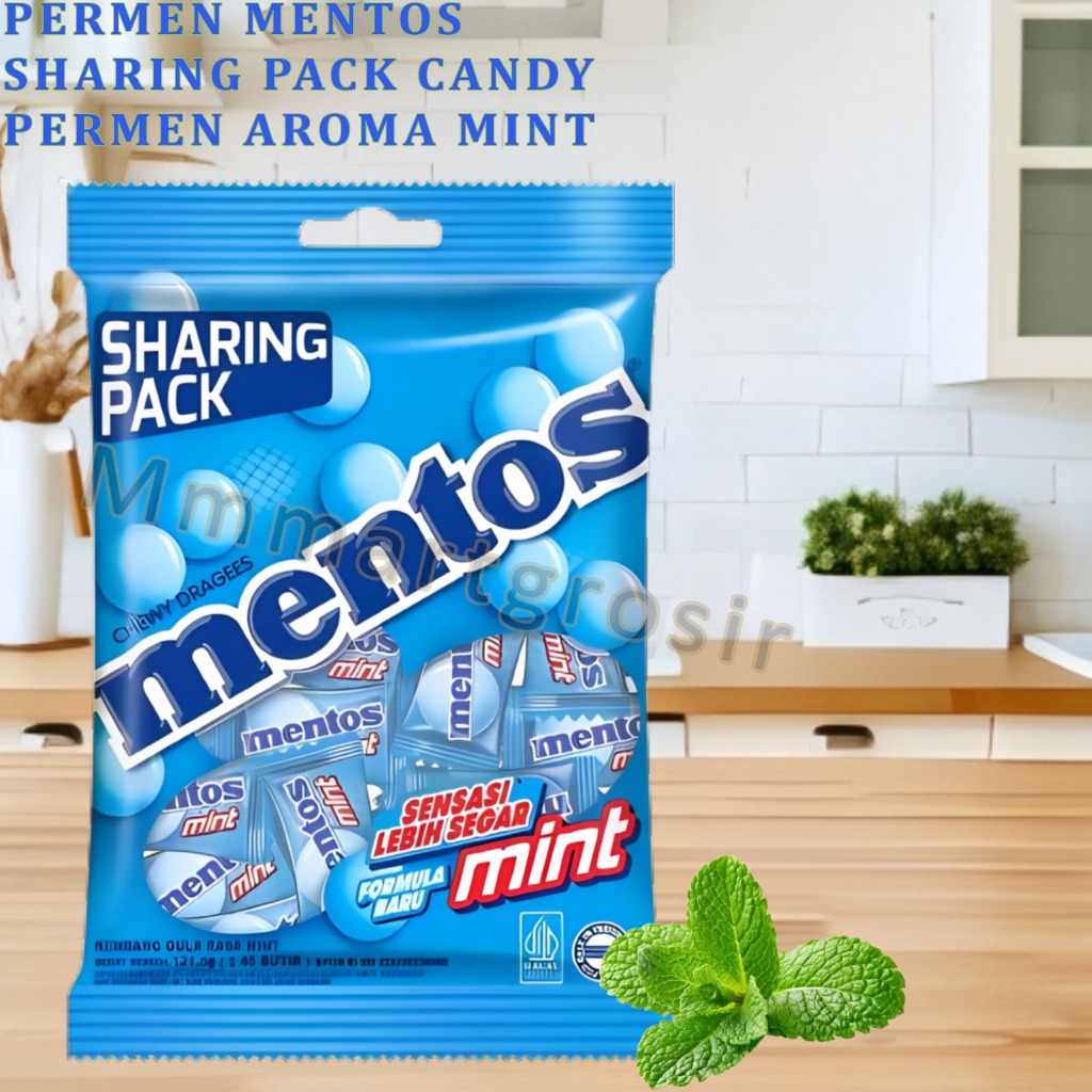 

Permen Mentos / Sharing Pack Candy / Permen Aroma Mint / 121.5gr