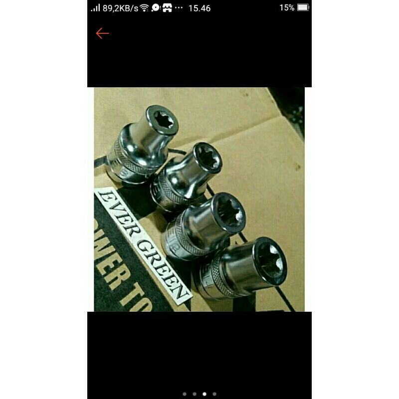 LIPPRO Mata Kunci Sok Bintang type E8 E10 E12 E14 E16 E18 E20 E22 E24 (HARGA SATUAN dgn Harga yg ber