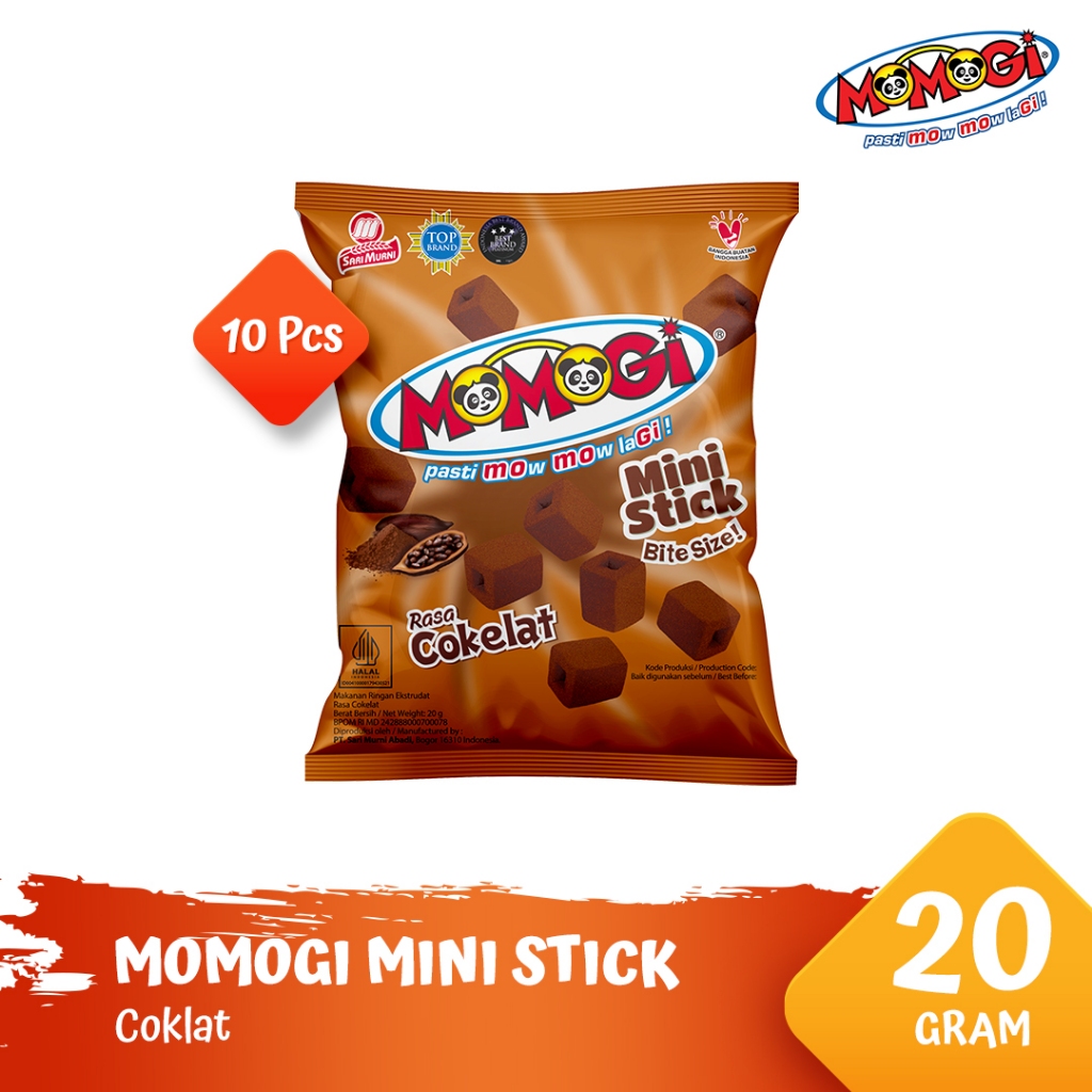 

Momogi Mini Stick Coklat - 20gr / 70gr