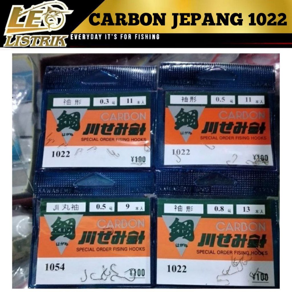 KAIL PANCING CARBON JEPANG 1022 SODE SIZE 0.3 0.5 0.8 1 2 3 TERLARIS