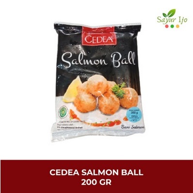 

Cedea Salmon Ball 200 Gram / Pack Fresh Frozen Baso Seafood Bakso Ikan Salmon Olahan HALAL