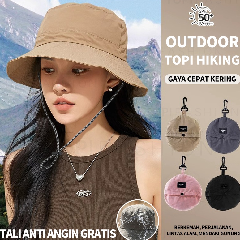 RTV133 1111 Bucket hat impor topi wanita korea Dapat dilipat topi dewasa wanita murah dapat disesuai