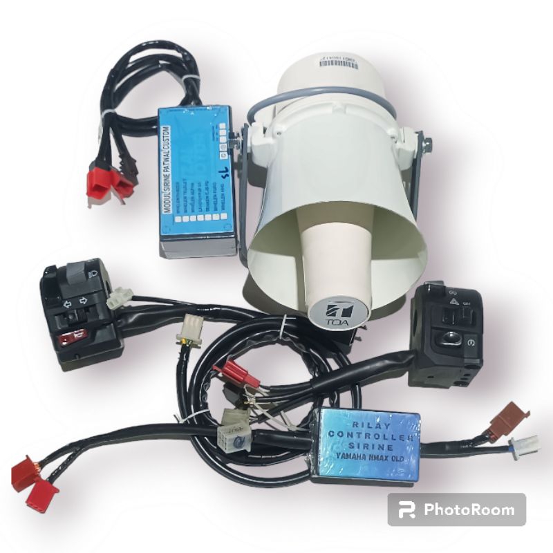 SIRINE PATWAL NMAX OLD SIRINE OTOMATIS 1SET HOLDER VIXION LEXI MODUL SIRINE PATWAL+TOA 50WATT SUARA 