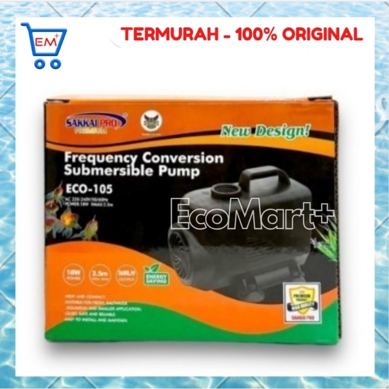 Pompa Sakkai Pro Eco 105 Pompa Celup Submersible Water Pump Aquarium Sakkai Pro Eco 105 Sakkai Eco 1
