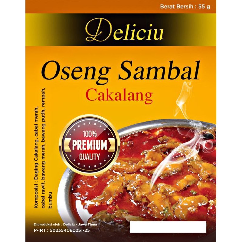 

Oseng Sambal Goreng Cakalang Deliciu Siap Saji Langsung Makan (full daging) 55g