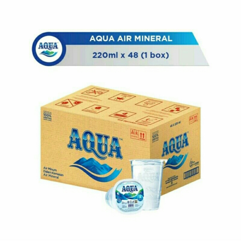 

Air mineral Aqua 1 dus isi 48 cup