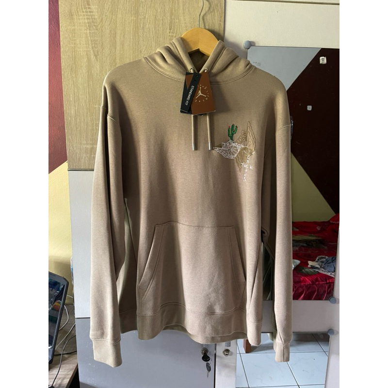 Travis Scott Cactus Jack X Jordan Pullover Hoodie Khaki (Asia Sizing)